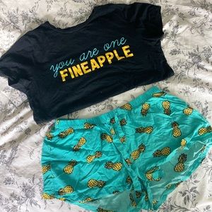 Forever 21 Pineapple Sleepwear